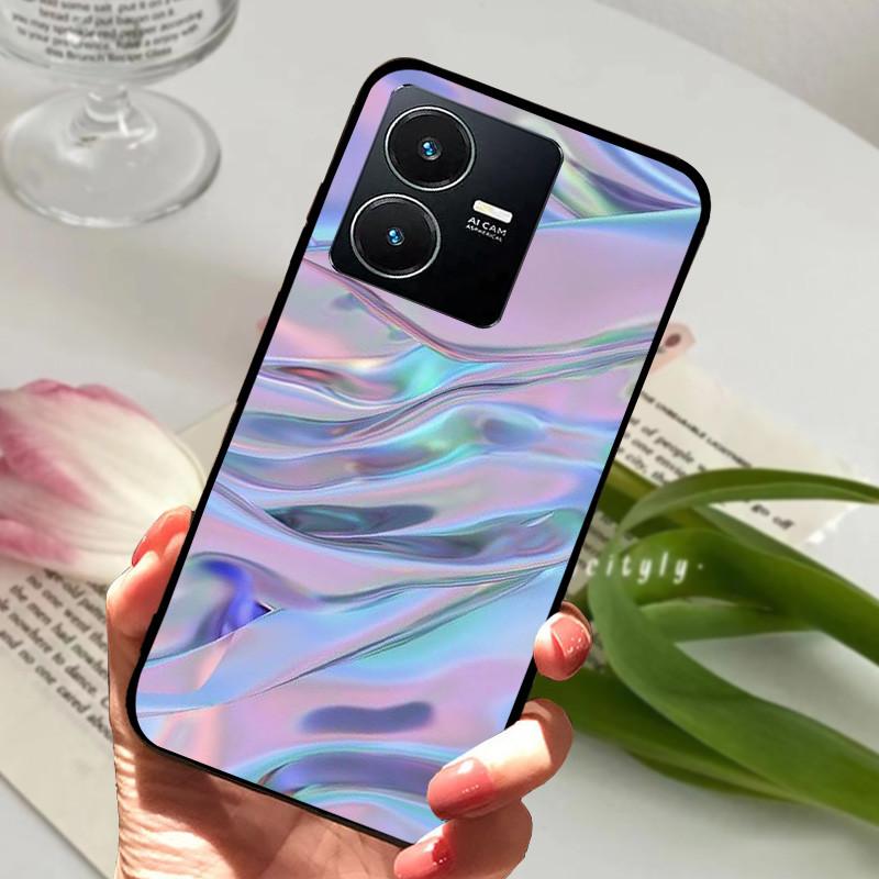 Для Vivo Y22S 2022 Чехол Ударопрочный Мягкий ТПУ Силиконовый Чехол для Телефона Для Vivo Y22 Y 22 V2207 Y22S V2206 Funda Capa Мультяшный Vivoy22