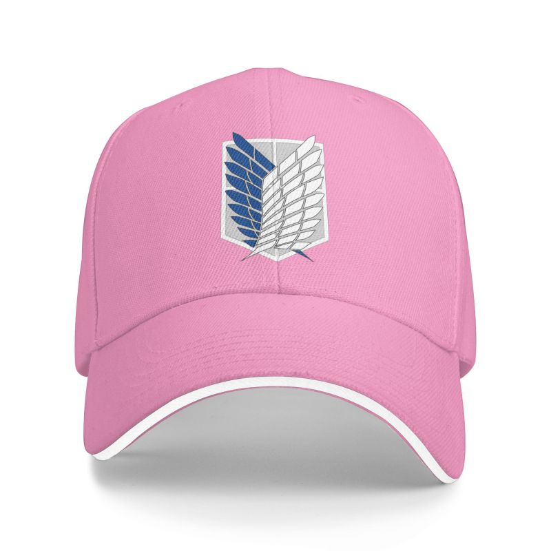 Атака Титанов Принт Сэндвич Бейсболки Крылья Свободы Микаса Snapback Кепки Повседневная Панама Унисекс Регулируемая Кепка