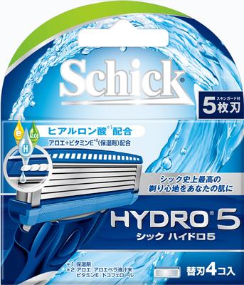 Запасные лезвия Chic Hydro 5, 4 шт.