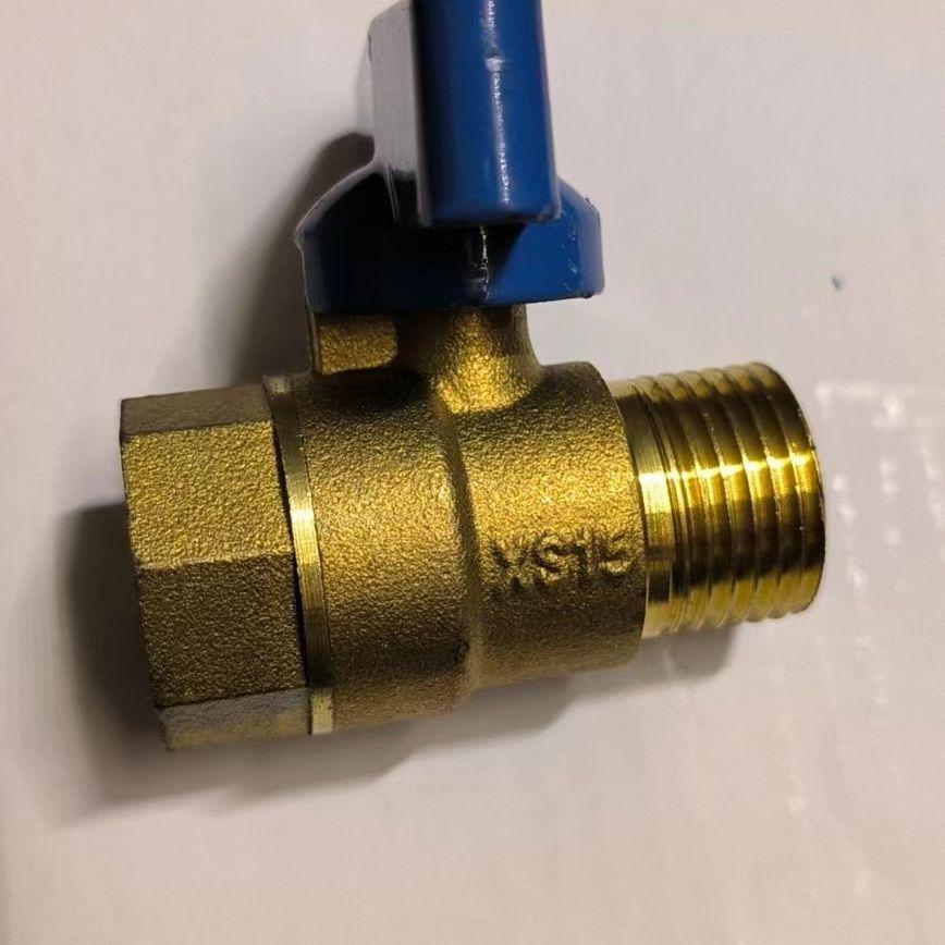 Brass Threaded Mini Ball Valve with Butterfly Handle Switch - Pneumatic Valve Accessory, 4 Sub-Mother Valve