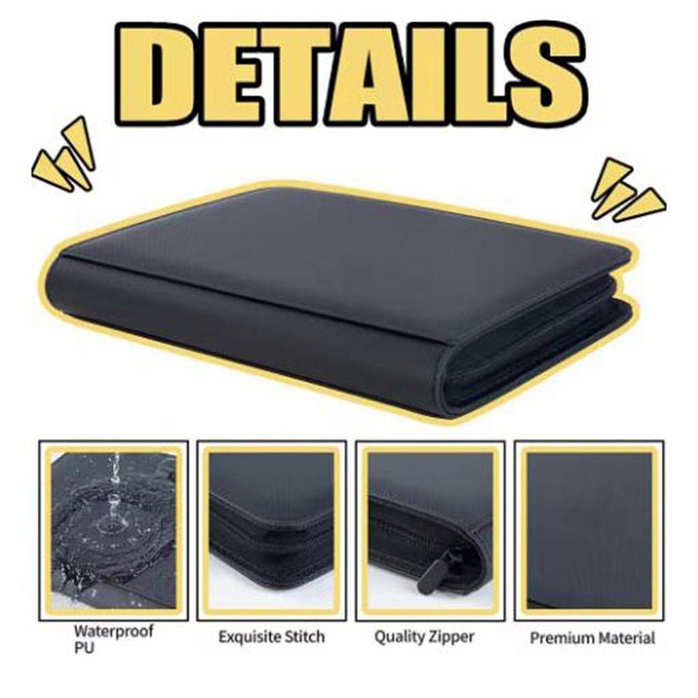 4 Pocket Toploader Binder 112 Toploaders Game Card Album Game Card Collector  For Trading Cards