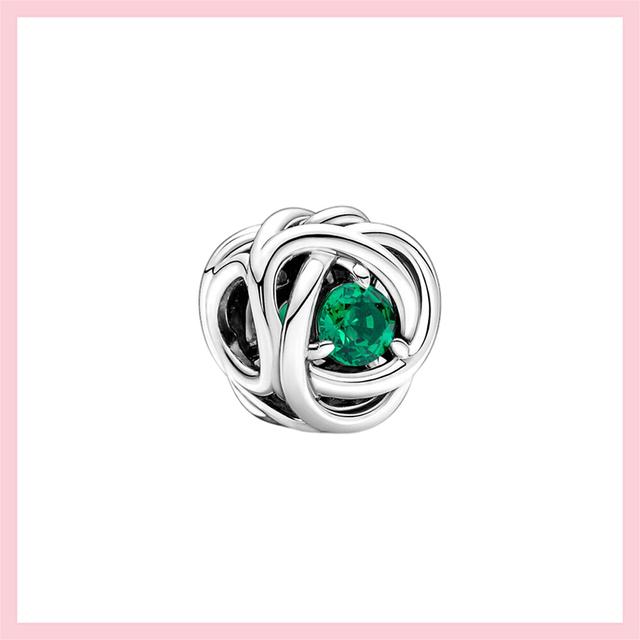 Бусины из стерлингового серебра 925 пробы с кубическим цирконием, подвески "Всевидящий глаз", подходят к оригинальному браслету, ювелирные изделия