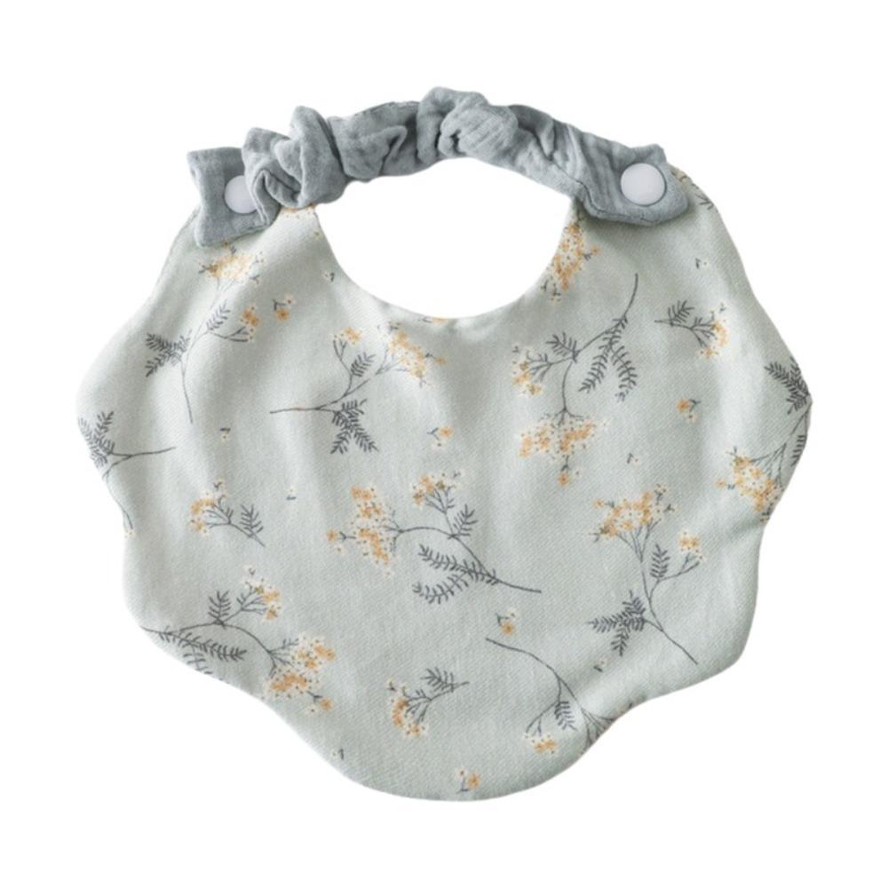 360-Degree Coverage Drool Bib Cotton Gauze Burp Cloth Soft Baby Feeding Bib  For Newborn Infants
