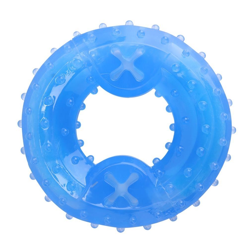 Soft Rubber Dog Cooling Toy circular Frozen Chew Toy Fun TPR Durable Toy Indoor Play