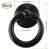 10/20 Pcs Cabinet Pulls  Vintage Drawer Ring Pulls for Dresser  Cabinet  Door Box Closet  Furniture Fittings, 0.98*1.85 Inch with Mounting Screws