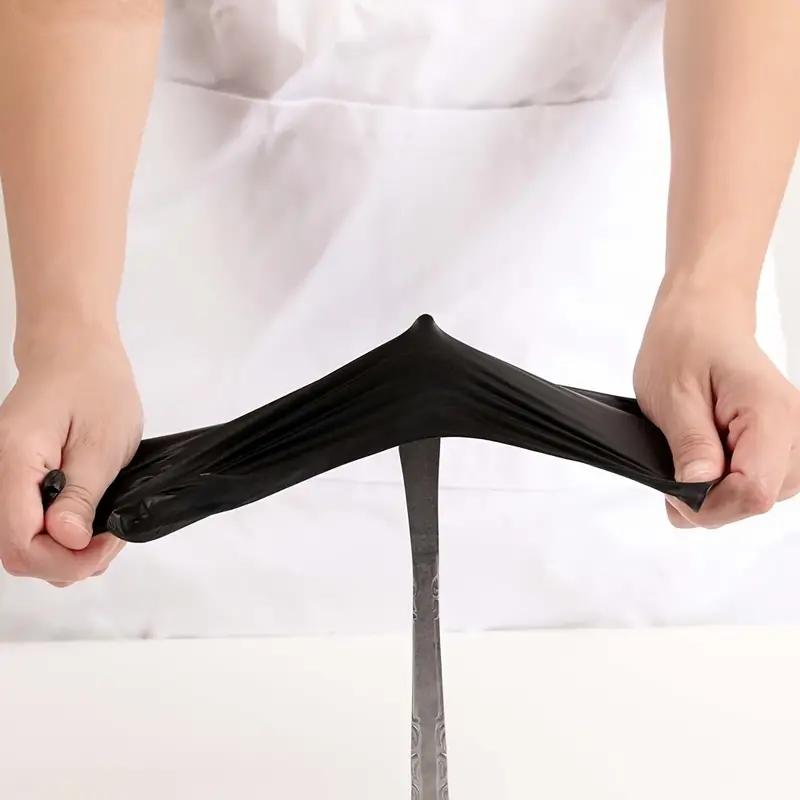 20/100PCS Black Disposable Nitrile Gloves 4Mil Textured Kitchen Gloves Mechanic Auto Tattoo Nail Salon Household Cleaning Gloves