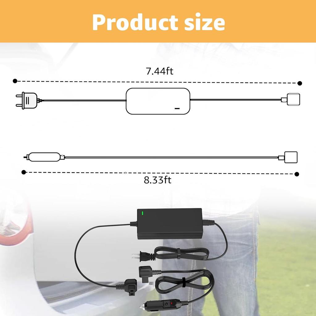 Шнур питания, совместимый с Alpicool, Bodega, Euhomy, BougeRV, ARB, ICECO, Setpower, JoyTutus, шнур питания для большинства автомобильных AC/DC адаптеров