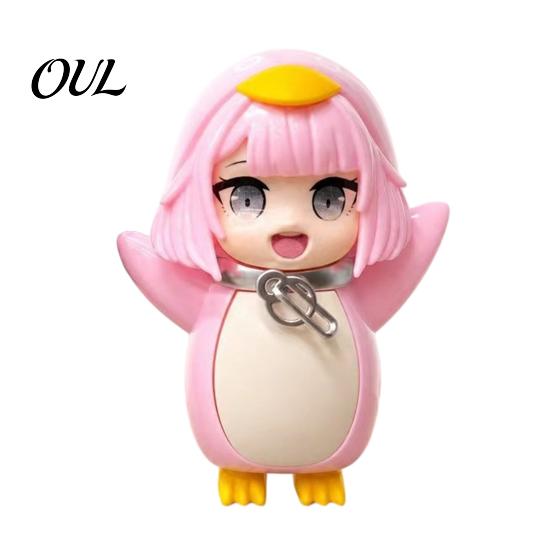 Niche Novelty Collectible Item Little Penguin Voice Recorder Toy, 10cm Recordable Cosplay Figure, Compact Home Display Statue Anime Desk Model