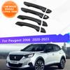 Для Peugeot 2008 MK2 P24 2022 2023 крышка дверной ручки автомобиля, накладка, наклейка, Стайлинг, нержавеющий набор, внешние детали