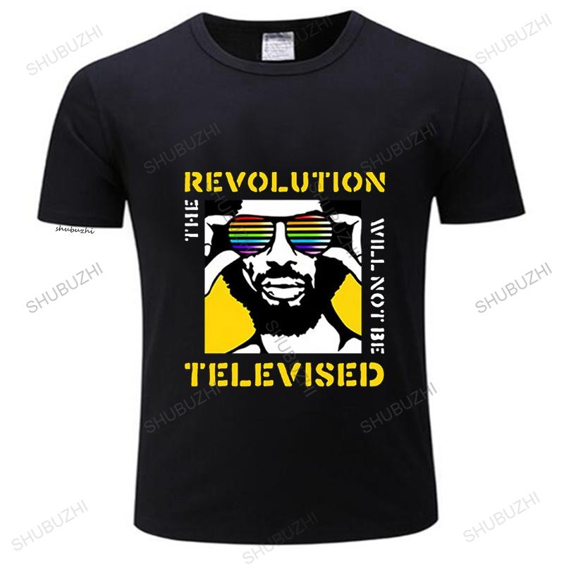 Tees The Revolution Will Not Be Televised Hip Hop TShirt Streetwear Unsiex Woman Men tee shirt Comfortable brand Top