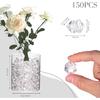 DomeStar Сияющий Искусственный Лед, 150 ШТ Сверкающих Искусственных Алмазов, Переливающиеся Прозрачные Самоцветы Наполнители для Ваз Поделки Свадебное Украшение Стола Рассыпное