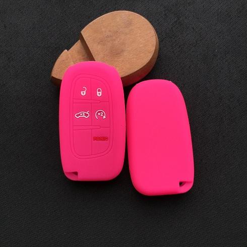 silicone car key cover case for Jeep Cherokee DODGE RAM Durango Chrysler 5button key