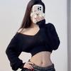 Сексуальное нижнее белье соблазняет студентов jk клетчатая мини-юбка свитер с низким вырезом комплект плиссированная юбка