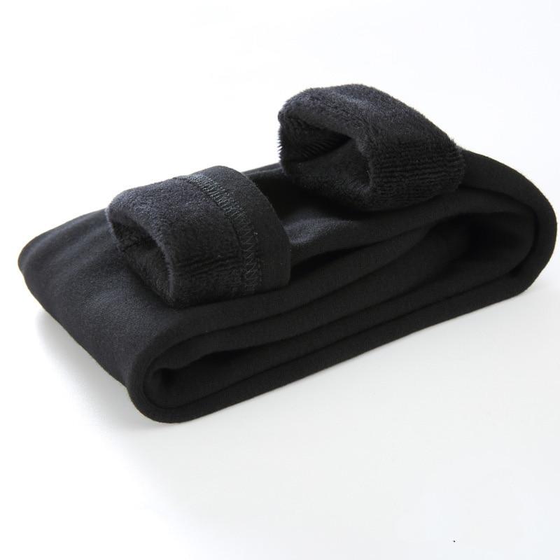 Брюки для девочек, толстые теплые брюки для мальчиков, зимние детские повседневные однотонные теплые брюки, леггинсы для девочек