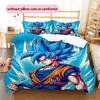 Son Goku Pattern Bedding Quilt Set  Home Decoration  Gift (1 * duvet cover + 2 * pillowcase  without core).xwn