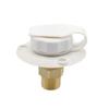 RV Water Inlet Adapter 3/4 NH To 1/2 NPT Thread with Check Valve Lead-Free Brass Food-Grade Silicone Water Valve for Campers Trailers