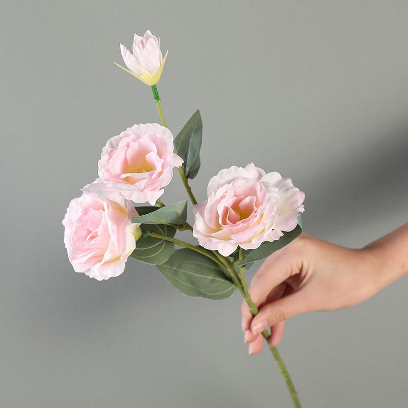 1 шт. розы эустома искусственные розы шелковые цветы европейские искусственные цветы для дома сада свадьбы вечеринки наружного внутреннего украшения