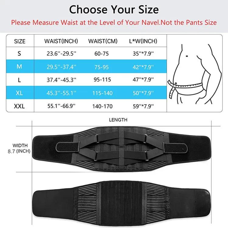 Adjustable Lower Back Brace for Lower Back Pain Breathable Waist Lumbar Sacral Support Belt