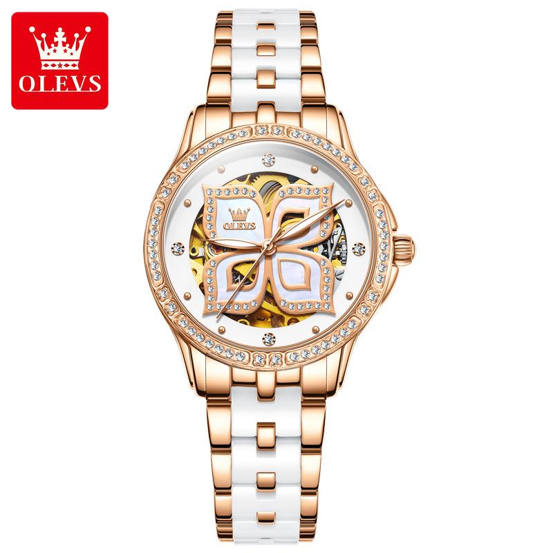 OLEVS New Watch Automatic Mechanical Expression Gift Women's Watch Women's Watch