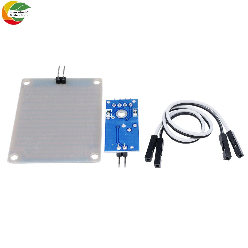 Rain Drop Detection Sensor Module High Sensitivity Nickel Plated FR-04 Digital Analog Output for Arduino Weather Monitoring