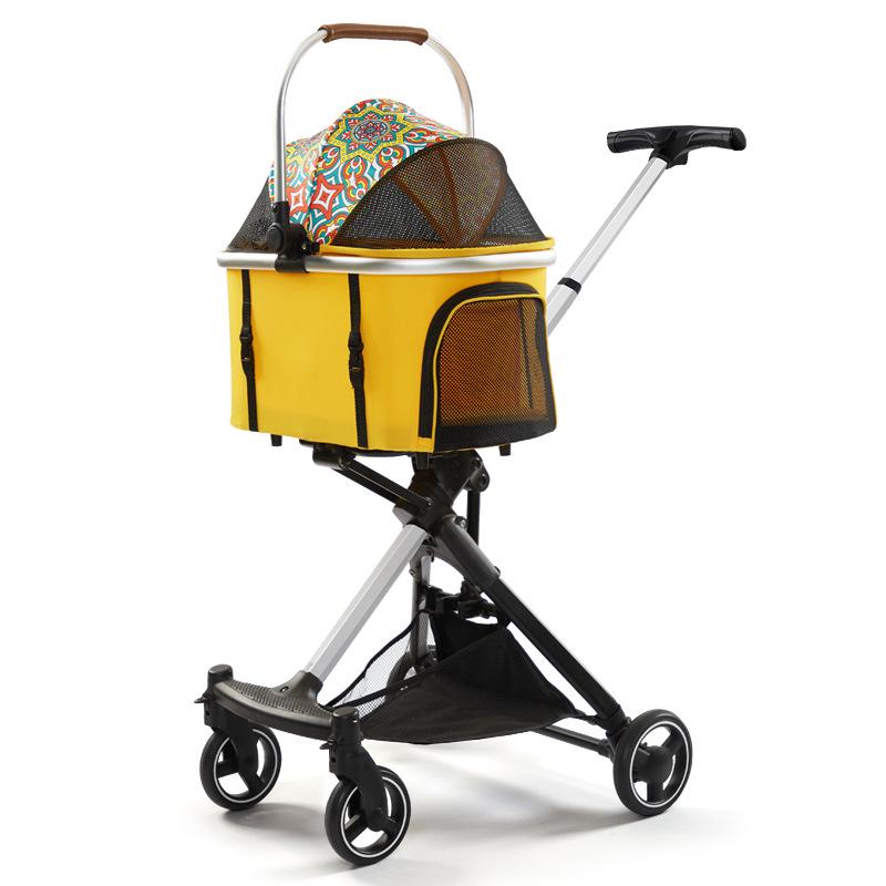 Luxury Foldable Pet Stroller for Small/Medium Dogs & Cats