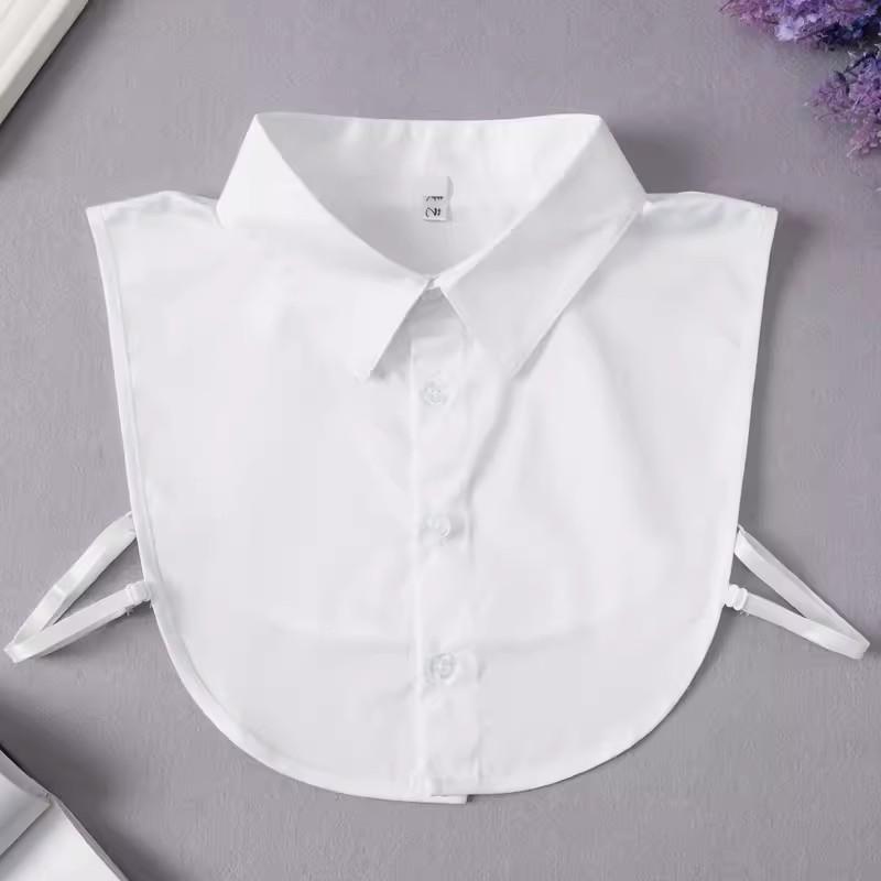 M-2XL White Fake Collar for Women Shirt Sweater Detachable Collar False Collar Lapel Blouse Tops Faux Col Neckwear Nep Kraagje