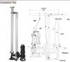 4-Pole High Power 150WQ130-20 Submersible Sewage Pump with Large Caliber and Coupling Device