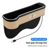 CXVA5 LED Light Car Seat Gap Storage Case Box For BMW M Performance G26 F11 F30 E90 E46 E60 E39 Car Interior Storage Pocket Cup Holder