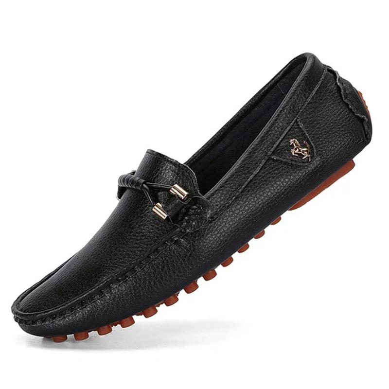 Loafers Men Design Suede Loafers Genuine Leather Slip On Moccasins Comfy Driving Shoes for Men Mocasines Chaussure Homme