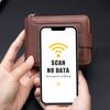 Бренд 100% коровья кожа RFID защита от кражи кисть горизонтальный кошелек ретро роскошный мужской короткий кошелек многослотовый кошелек для монет
