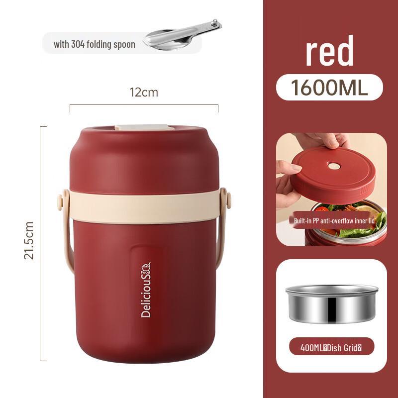 ZISIZ Multi-Layer Stainless Steel Insulated Lunch Box