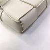 [Pre-Owned] Cassette Pillow Bag The Belt Solid Color Woven Magnetic Buckle Lambskin Waist Crossbody Bag - Very Good #R01EXK