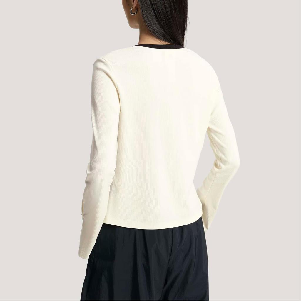 adidas P TEE LS Вязаная футболка с длинным рукавом Белая Женская KS2382
