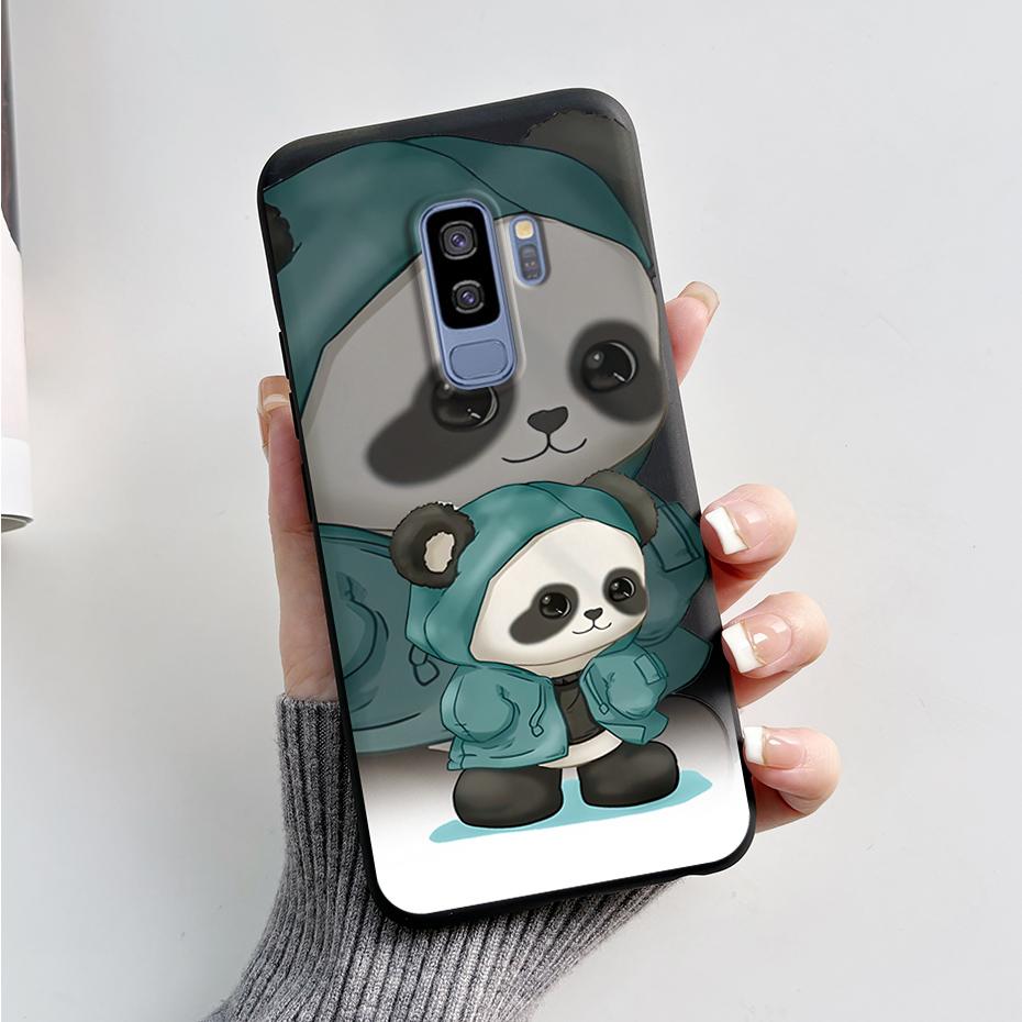 Силиконовая задняя крышка для Coque Samsung Galaxy S9 Plus Милый кролик панда Защитный мягкий чехол для телефона SamsungS9 S9Plus Funda Capas
