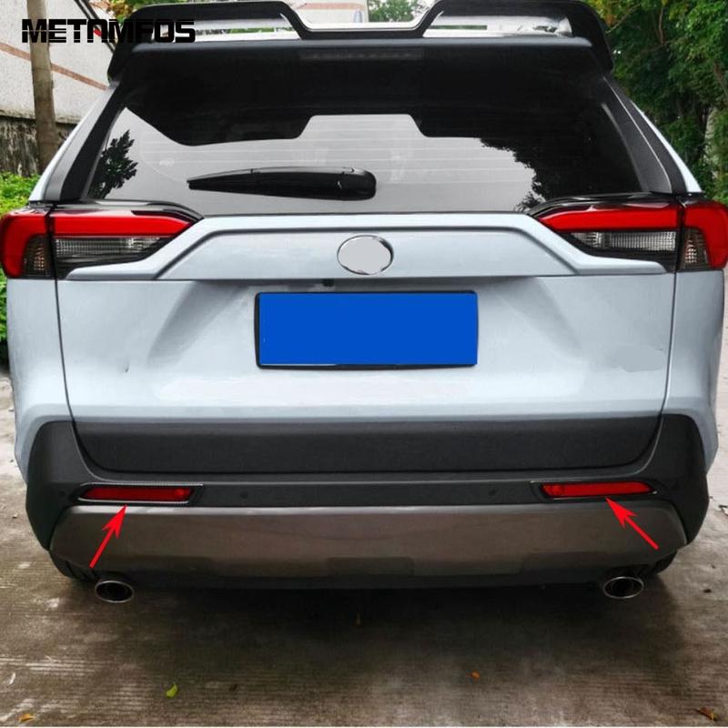 Накладка на крышку противотуманной фары заднего бампера для Toyota Rav4 Rav 4 - 2024 2025 Аксессуары, рамка противотуманной фары из углеродного волокна