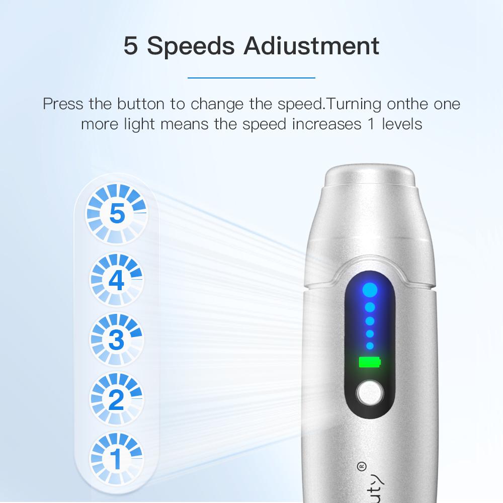 KinseiBeauty A6 Микроигольная ручка 6 Цифровая скорость Беспроводная микроигла Derma Pen Микроигольная терапия Уход за кожей лица