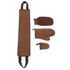 4 Pcs Self Tanner Mitt Tanning Oil Paint Exfoliating Soft Flocking Sunless Reversible Self Tanning