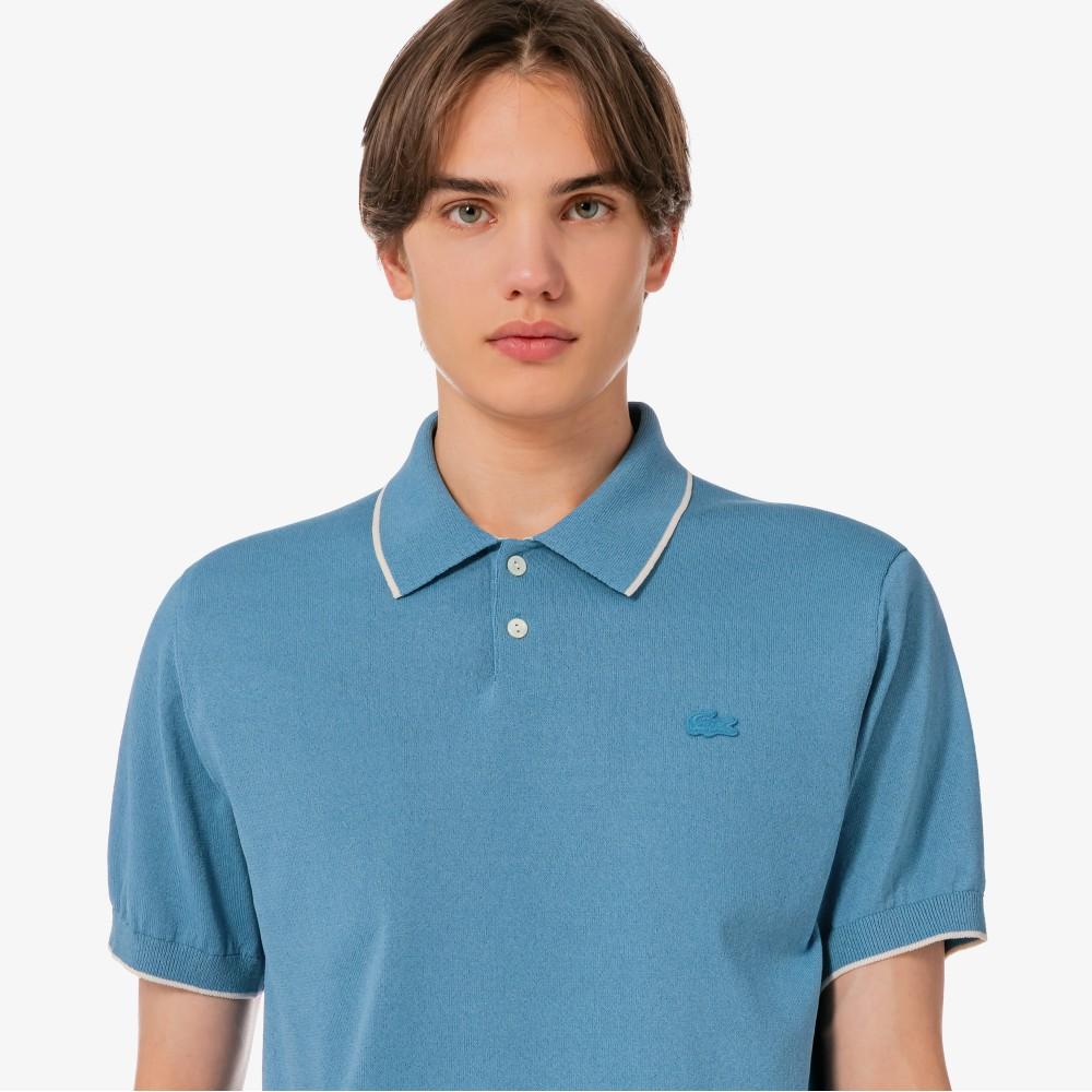 [lacoste] Men's Tipping Paper Short Sleeve Sweater Polo Shirt PH744E-56GJBK