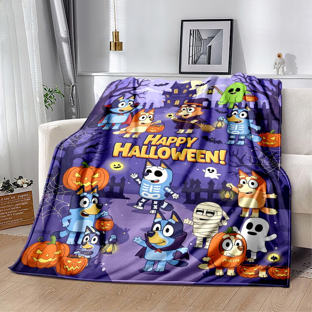 Bluey Friends Adventure Blanket Durable Comfort Great for Bed Office Chair Picnics Four Seasons Multipurpose Modern