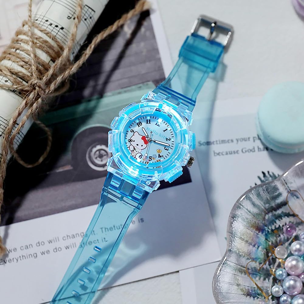 Детские кварцевые часы Легкие Простой дизайн Розовые Унисекс Модные наручные часы