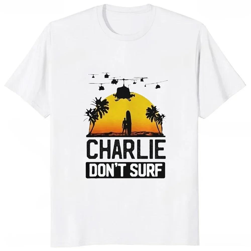 Charlie Dont Surf Movie TShirt Fashion Short Sleeve Casual Loose Summer Harajuku Style Unisex T Shirt Hip Hop Comfort Breathe Tees