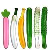 Фруктовый мастурбатор для женщин и девочек, секс-игрушки, фаллоимитаторы, искусственный пенис, 300 г, 24,5*3,2 см, стекло с гранулами, огурец, банан