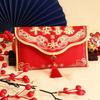 Tassels Money Red Pocket Blessing Words New Year Money Bag Brocade Red Envelope  Chinese Wedding