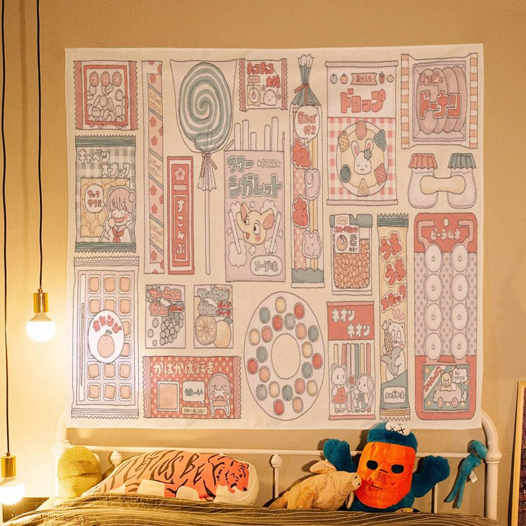 Розовая висячая ткань, украшение комнаты, стена, студенческое общежитие, спальня, гобелен