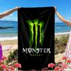 Monster Energy Print Beach Towel, Versatile Lightweight Absorbent Beach Towel for Pool Surf Yoga Bathroom, Perfect Birthday Holiday Gift