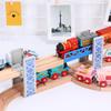 Wooden Thomas Train Track Bridge & Accessories Set - Educational Toy with Double Layer Fence