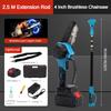 Garden Pruning Power Tool Set Portable Electric High Branch Chainsaw Rechargeable Extended Brushless Electric Scissors