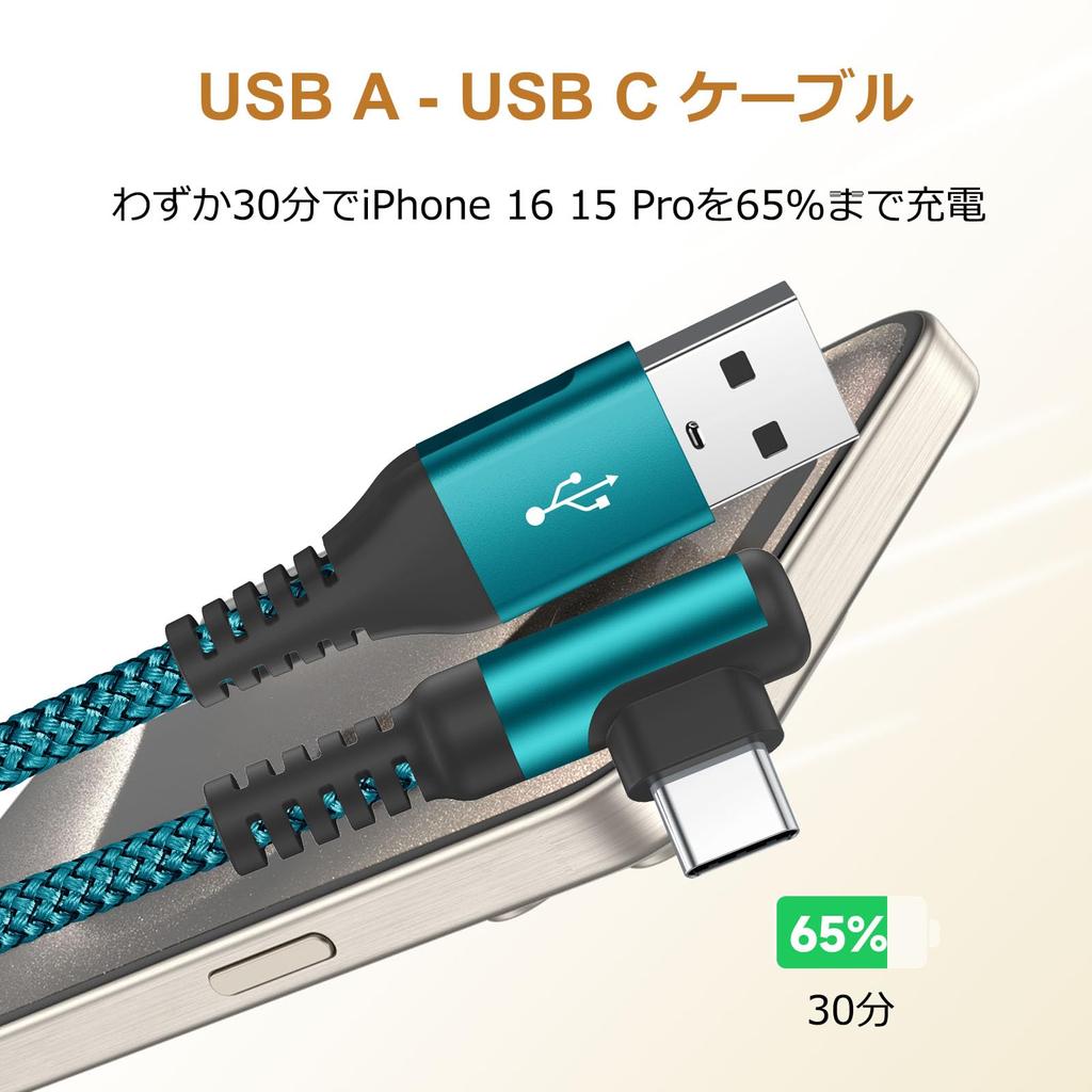 Кабель USB C L-образной формы Sweguard Type C Кабель быстрой зарядки Совместим с кабелем USB Type C для iPhone 16, 15 Кабель для зарядки iPhone 16, iPad, Samsung Galaxy