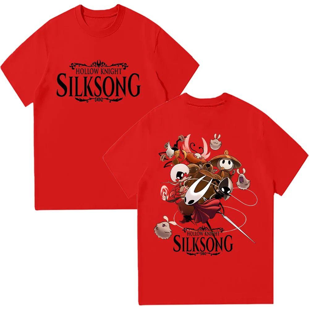 Hollow Knight Silksong Graphic Print Retro Tshirt Fashion Cartoon Hot Game Tshirt Casual Comfortable Loose Top Unisex