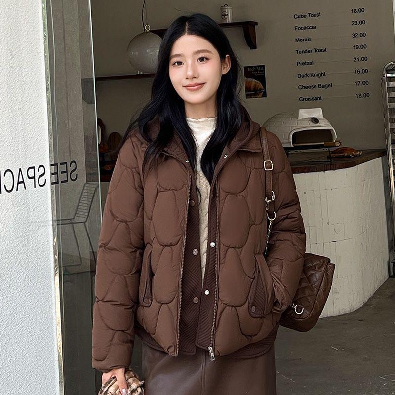 Winter Hooded Jacket Women Short Warm Loose Korean Style Clothes with Cotton Padded Jackets